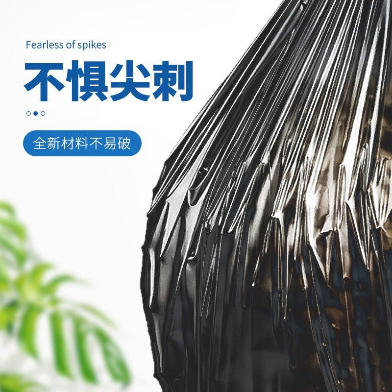 Garbage Bag Household Enlarged Thickened Portable Vest Style Kitchen Dormitory Black Disposable Plastic Bag Manufacturer - Image 3
